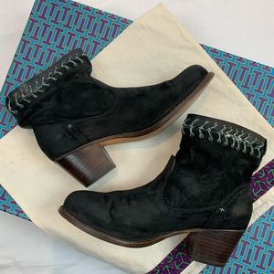 Rag &Bone Black Nubuk Pull on Boot 39